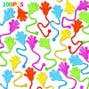 100PCS Glitter Sticky Hands Valentine Party Favors for Kids 4-8 8-12 Birthday Supplies Easter Egg Fillers Goodie Bag Stuffers Classroom Treasure Box Carnival Prizes Bulk Treat Trinkets Pinata Stuff view 1