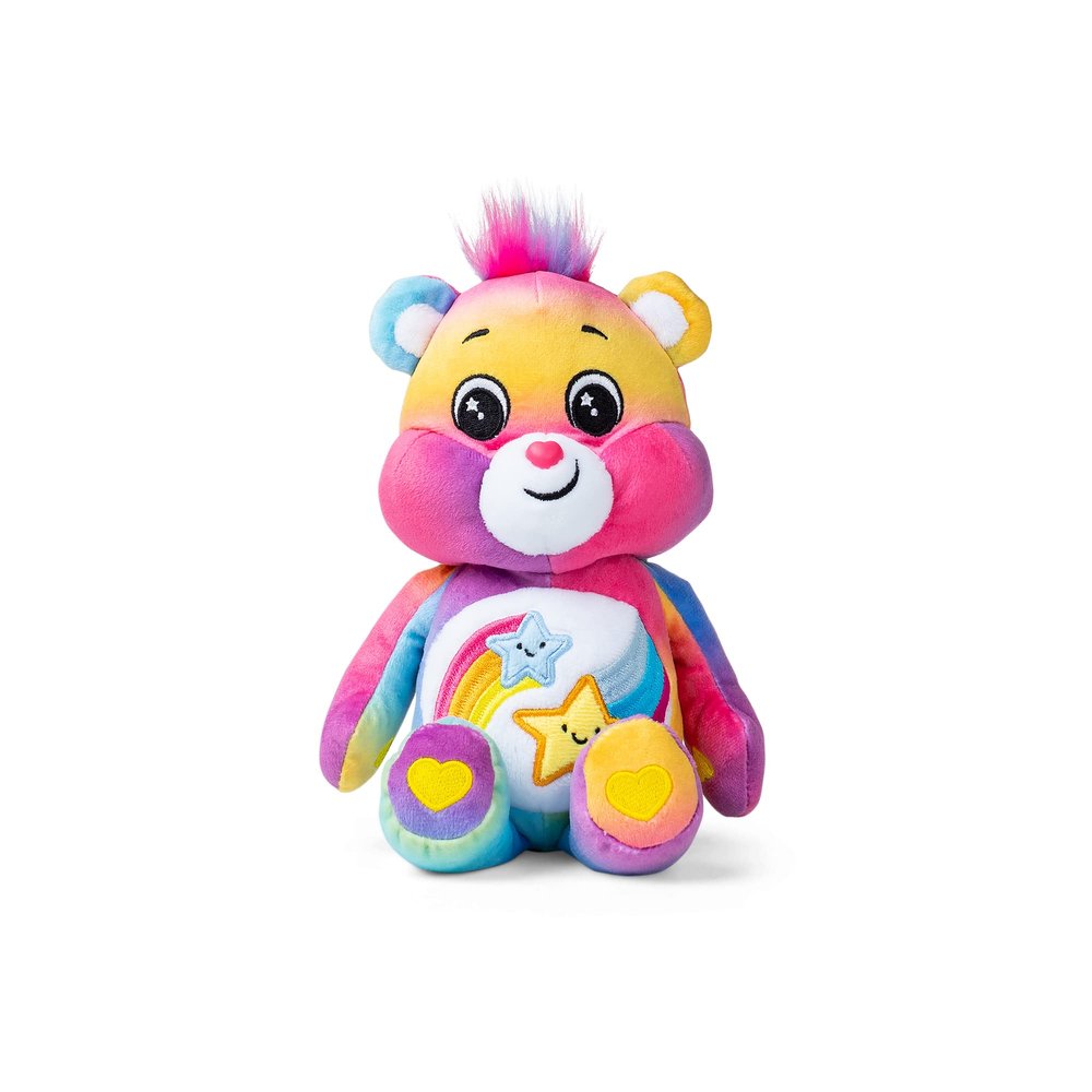 Basic Fun Care Bears Dare to Care Bear 22cm Bean Plush  Soft Collectible Teddy Bear  Small Cuddly Toy for Girls & Boys Aged 4+  Cute Plush Gift for Kids