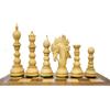 4.3" St. Petersburg Series Luxury Artisan Chess Pieces in Bud Rosewood (Padauk) - Weighted Chess Pieces Set Extra Queens Taj Chess Store view 2