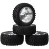 HobbyMarking Aluminum Wheels Rims Rubber Tires 12mm Hex Hub for Tamiya TT-02B HPI HSP 1/10 Scale RC Buggy Car Upgrades view 1