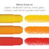 KINGART TEMPERA PAINT Sticks, Set of 60 Fun Colors, Kid Friendly, Super Quick Drying, Non-Toxic, For Paper, Canvas, Wood, Glass and more view 3