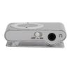 Clip On MP3 Player, Portable USB Rechargeable Music Player with 8GB Storage Expansion Slot Built in Speaker Earphones Secure Back Clip for Running Gym Aluminum Silver view 4