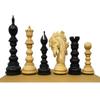 4.3" St. Petersburg Series Luxury Artisan Chess Pieces in Ebonywood - Triple Weighted Chess Pieces Set with 2 Extra Queens-TAJ CHESS STORE view 1