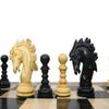4.3" St. Petersburg Series Luxury Artisan Chess Pieces in Ebonywood - Triple Weighted Chess Pieces Set with 2 Extra Queens-TAJ CHESS STORE view 4