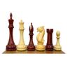 4.0" Hasting Series Staunton Chess Pieces Only | Luxury Chess Set for Collectors Bud Rosewood |Triple Weighted Chess Set with 2 Extra Queens view 3