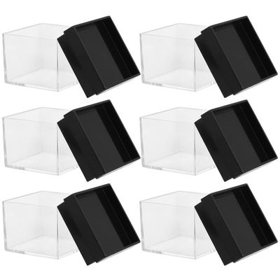 EXCEART 6pcs Specimen Storage Case for Mineral Natural Showcase Box Base Lightweight Easy to Use for Collectibles and Figurines