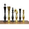 Artistic Handcrafted Metal Chess Pieces & Board Set with Storage box | Brass Metal Luxury Chess Set | Quad Weighted Royal Chess Set view 3