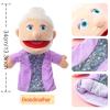 1 Pcs Family Hand Puppets 12 Inch Grandparents, Mom & Dad, Brother & Sister Plush Hand Puppet Toys Role-Play Toy Puppets for Kids Storytelling Imaginative Pretend Play Teaching Preschool(Grandmother) view 2