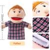 1 Pcs Family Hand Puppets 12 Inch Grandparents, Mom & Dad, Brother & Sister Plush Hand Puppet Toys Role-Play Toy Puppets for Kids Storytelling Imaginative Pretend Play Teaching Preschool(Dad) view 2