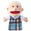 1 Pcs Family Hand Puppets 12 Inch Grandparents, Mom & Dad, Brother & Sister Plush Hand Puppet Toys Role-Play Toy Puppets for Kids Storytelling Imaginative Pretend Play Teaching Preschool(Grandfather) view 1