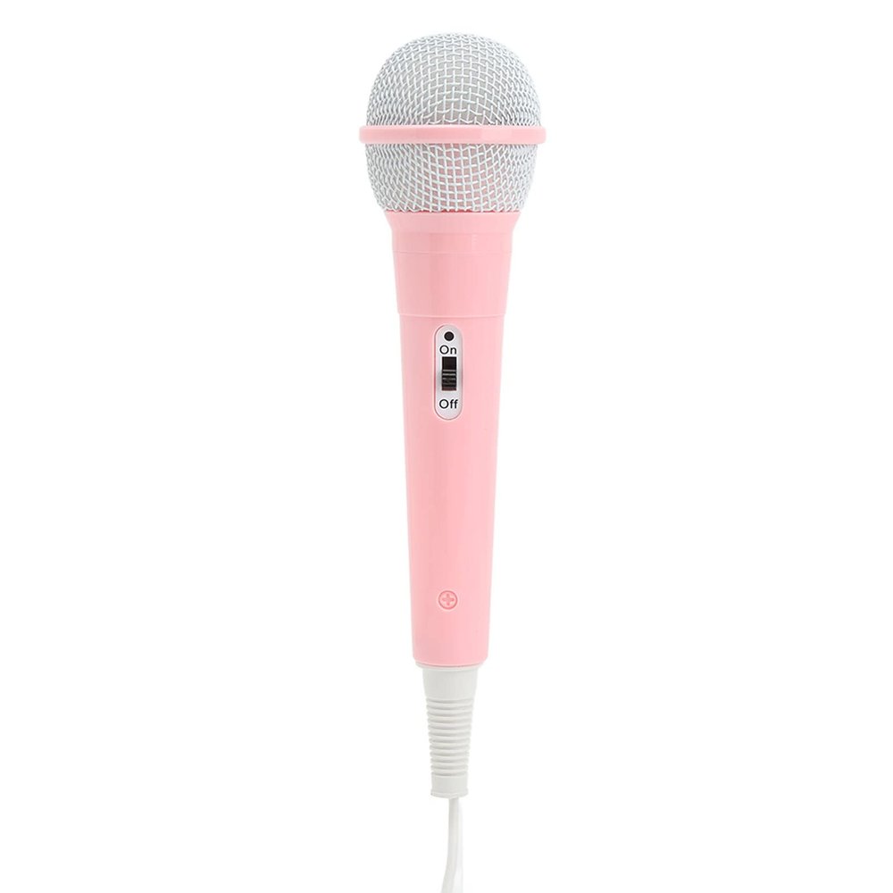 ASHATA Professional Classic Kids Dynamic Microphone, Kids Wired Microphone, 3.5mm Plug Low Distortion Portable Music Toy Children Singing Mic for Karaoke Family Party()