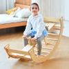 Avenlur Bailis Ultimate 3-in-1 Playset for Kids - Seesaw, Climbing Arch and Rocker - Waldorf and Montessori Climbing Toy for Children 2-6 Years - Toddler Climbing Toys (Natural) view 1