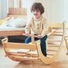 Avenlur Bailis Ultimate 3-in-1 Playset for Kids - Seesaw, Climbing Arch and Rocker - Waldorf and Montessori Climbing Toy for Children 2-6 Years - Toddler Climbing Toys (Natural) view 2