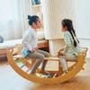 Avenlur Bailis Ultimate 3-in-1 Playset for Kids - Seesaw, Climbing Arch and Rocker - Waldorf and Montessori Climbing Toy for Children 2-6 Years - Toddler Climbing Toys (Natural) view 4