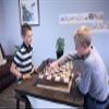 AmishToyBox.com Deluxe Chess/Checkers Wooden Game Board Set - with Pullout Storage Drawer - Includes Chess and Checkers Pieces (13" Wide Game Board) view 3