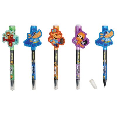 GEDDES Raymond Dog Man Spy Pen, Dual-Sided Invisible Ink Pens With UV Light for Kids (12 Pack)