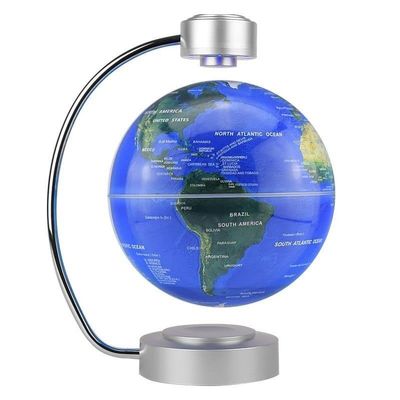 6 Inch Magnetic Levitation Globe, Gifts,LED Table Lamp,Floating World Map Lamp for Halloween Office Home Decor