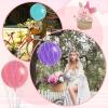 Deekin 8 Pcs Hot Air Balloons Net 36'' Hot Air Balloon Drop Net for Ceiling Release Photo Props Baby Shower Wedding Birthday Party view 4