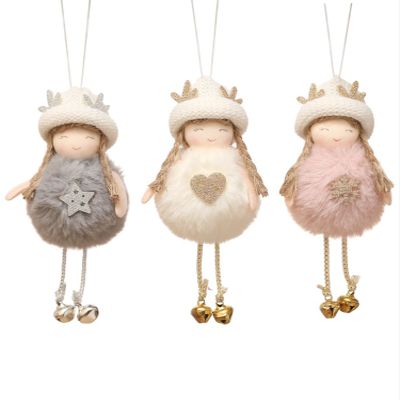 3pcs Christmas Angel Doll Decoration, Christmas Tree Hanging Ornaments, Thanksgiving Day Birthday Gifts, New Year Fairy Presents, Home Party Kids Girls Toys Pendant(GF-X2)
