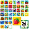 Memory Matching Game, 72 PCS Nature Theme Matching Cards for Toddlers 36 Pairs Memory Cards for Preschool 4 5 6 Years Old view 1