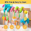 willway Car Seat Toys, Infant Spiral Plush Hanging Toys for Car Seat Stroller Crib Bassinet Mobile with BB Squeaker Rattles, Baby Toy for 0 3 6 12 Months view 3