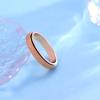 LuckyAmor Anxiety Ring for Women Spinner Ring:4mm Sand Blasted Rotatable Titanium Steel Spinner Band Rings Fidget Rings for Women Size 6-10 view 4