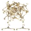 Ipetboom 24pcs Miniature Clothes Hangers - 1.6In Mini Doll House Garment Dress Up Metal Rack - Wire Outfit Holders Accessories for Dollhouse Wardrobe Baby Shower Supplies view 1