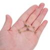 Ipetboom 24pcs Miniature Clothes Hangers - 1.6In Mini Doll House Garment Dress Up Metal Rack - Wire Outfit Holders Accessories for Dollhouse Wardrobe Baby Shower Supplies view 2