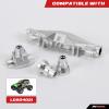 RCAWD 6061-T6 Alum Rear Axle Housing Cover Case Set for Losi 1/8 LMT LOS242030 Series Upgrades Part Silver view 2