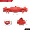RCAWD Front Axle Housing Cover Case Set LOS242031 for Losi 1/8 LMT Series Upgrades Part Red view 4