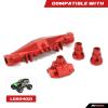 RCAWD 6061-T6 Alum Rear Axle Housing Cover Case Set for Losi 1/8 LMT LOS242030 Series Upgrades Part Red view 2