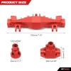 RCAWD 6061-T6 Alum Rear Axle Housing Cover Case Set for Losi 1/8 LMT LOS242030 Series Upgrades Part Red view 4