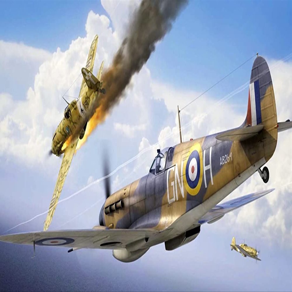 1000 Piece Large Wooden Jigsaw Puzzle for Adults Children, WWII Aircraft, Air Battle, Jigsaw for Active Thinking Party Entertainment, Birthday Gifts for Boys Girls