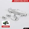 RCAWD Front Axle Housing Cover Case Set LOS242031 for Losi 1/8 LMT Series Upgrades Part Silver view 2