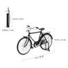 Mini Model 1:10 Simulation Bike Model with Inflator Alloy Miniature Bike Finger Bike Decoration for Collections Bookshelf Decor view 2