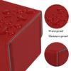 AEGIS GUARDIAN Card Deck Box for MTG, Commander Deck Box Hold 120+ Sleeved Cards, Leather Strong Magnet Card Deck Case Holder for Magic Cards TCG CCG, Red and Greay Ineer view 3