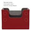 AEGIS GUARDIAN Card Deck Box for MTG, Commander Deck Box Hold 120+ Sleeved Cards, Leather Strong Magnet Card Deck Case Holder for Magic Cards TCG CCG, Red and Greay Ineer view 4