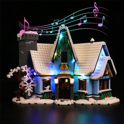 Brick Shine GC Light Kit for Santas Visit 10293 (Model Set is not Included) (Music Version)