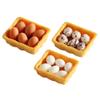 Zerodeko 1 12 Scale Dollhouse Eggs, 3 Set of Dollhouse Miniature Mini Egg Models with Tray House Kitchen Accessories Miniature Food Toy view 1