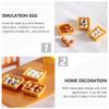Zerodeko 1 12 Scale Dollhouse Eggs, 3 Set of Dollhouse Miniature Mini Egg Models with Tray House Kitchen Accessories Miniature Food Toy view 4