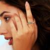 LuckyAmor Anxiety Ring for Women Spinner Ring:4mm sand blasted Rotatable Titanium Stainless Steel Spinner Anxiety Fidget Band Rings for Men Size 6-10 view 3
