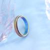 LuckyAmor Anxiety Ring for Women Spinner Ring:4mm sand blasted Rotatable Titanium Stainless Steel Spinner Anxiety Fidget Band Rings for Men Size 6-10 view 4