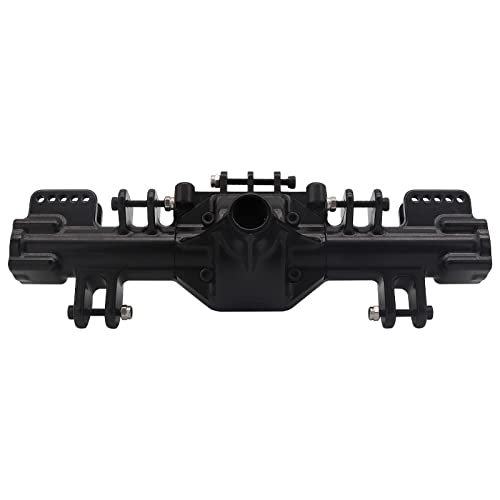 ZLiT 1Pcs Aluminum Alloy Front Rear Axle Housing Set Fit for Losi LMT 4WD Monster Truck 1/8 RC Car Axle Housing Upgrades Part Set (Black)