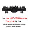 ZLiT 1Pcs Aluminum Alloy Front Rear Axle Housing Set Fit for Losi LMT 4WD Monster Truck 1/8 RC Car Axle Housing Upgrades Part Set (Black) view 2