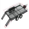 1/10 RC Car Trailer,Metal Trail Car Trailer Accessory with Four Tires Fit for Traxxas TRX4 Axial Scx10 90046 90047 CC01 D90 D110 view 2