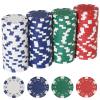 11.5 Gram Poker Chips,100pc Casino Poker Chips for Texas Hold'em, Blackjack Chips,Casino Poker Games Kit,Poker Chip Set for Card Board Game,Bulk Poker Chip,Gambling Chips view 1