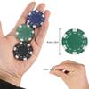11.5 Gram Poker Chips,100pc Casino Poker Chips for Texas Hold'em, Blackjack Chips,Casino Poker Games Kit,Poker Chip Set for Card Board Game,Bulk Poker Chip,Gambling Chips view 2