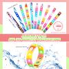 Batiyeer 50 Pcs Silicone Charm Bracelet Bulk 100th Day of School Silicone Bracelets 8 Inch Adjustable Colorful Rubber Wristbands Hold the Shoe Student Valentine Gift Rewards Classroom Party Supplies view 3