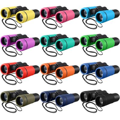Yunsailing 12 Pcs Kids Binoculars Shockproof Mini Compact Binoculars for Kids Ages 3-12, Bulk Toddler Gifts for Classroom Bird Watching Camping Outdoor Play(Stylish Color)