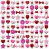 Anditoy 100 PCS Valentines Day Mochi Squishy Toys Squishies for Kids School Class Classroom Valentines Day Cards Gifts Prizes Party Favors view 1